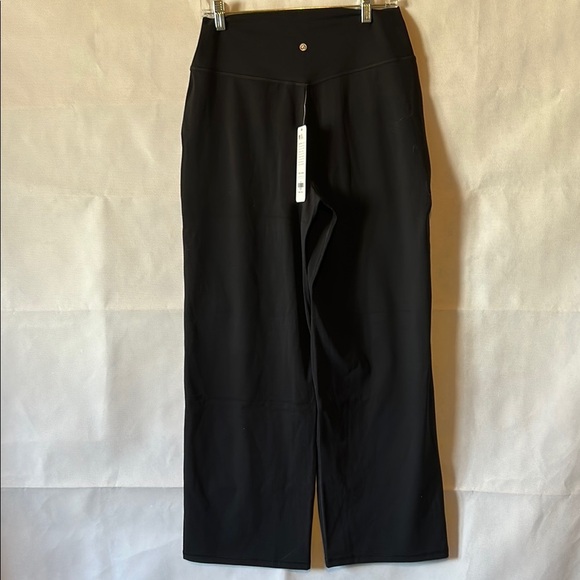 CRZ YOGA Large (12) Black Track Pants with Relaxed Fit NWT  wide leg (M2) - Picture 3 of 4